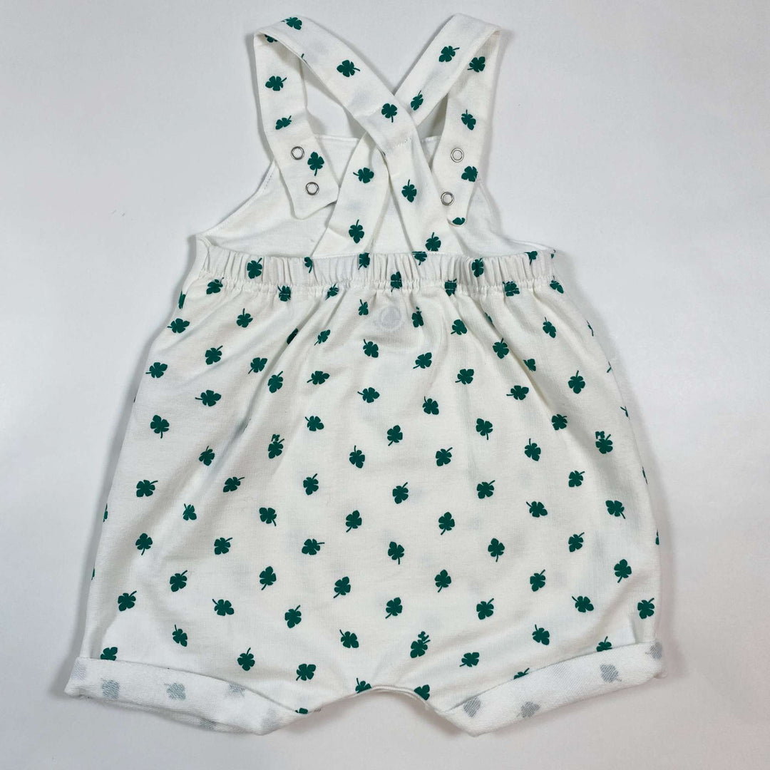 Petit Bateau shamrock print dungarees Second Season 6M/67 2