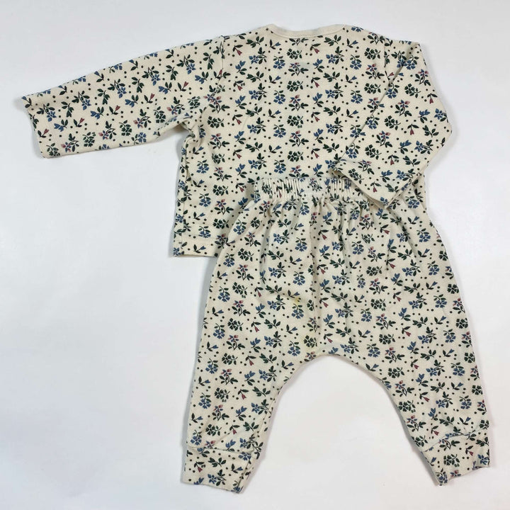 Petit Bateau floral print organic cotton baby set 6M/67 3