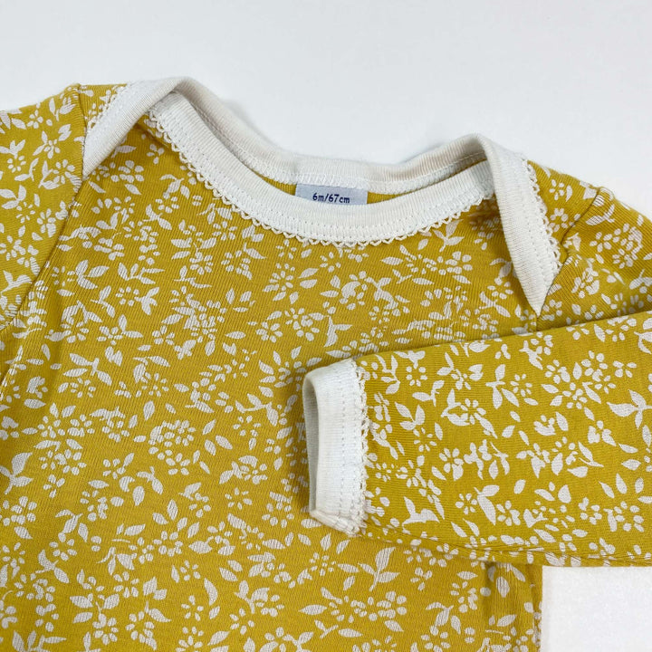 Petit Bateau mustard colour body 6M/67 2