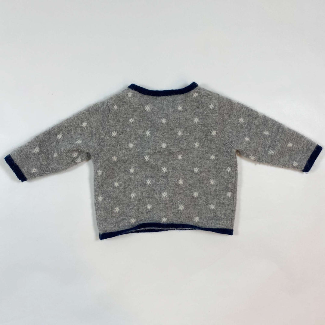 Oscar et Valentine grey cashmere cardigan 3M/60 3