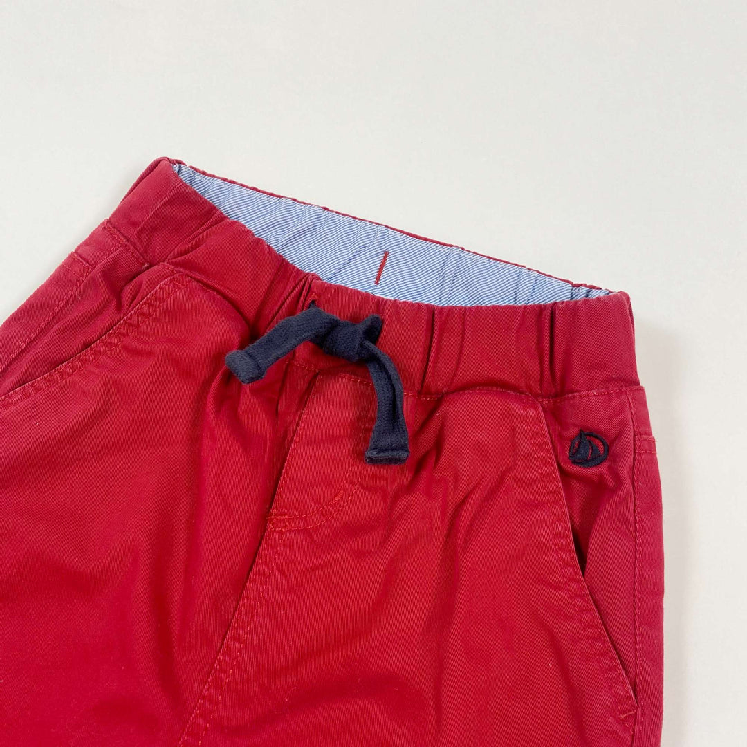 Petit Bateau red lined trousers 3Y/95 2
