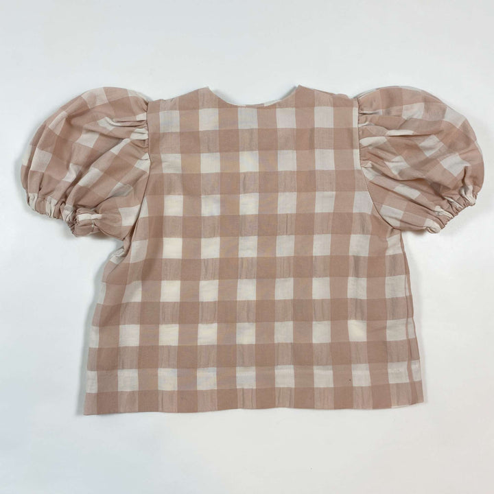 Birinit Petit dusty pink mega gingham blouse 1Y 3
