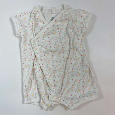 Petit Bateau floral wrap onesie 1M/54 1