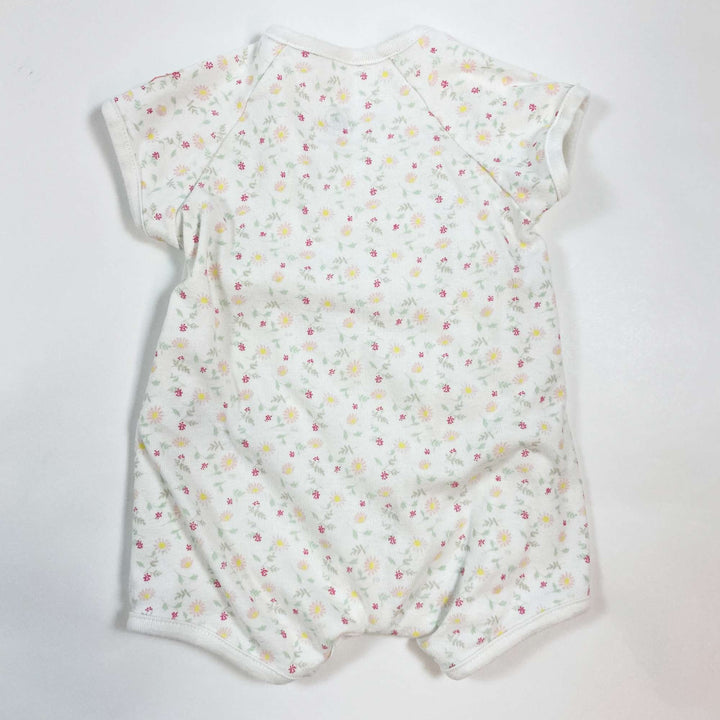 Petit Bateau floral wrap onesie 1M/54 2