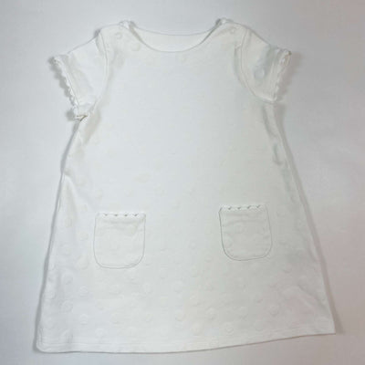Petit Bateau white pocketed dress 24M/86 1