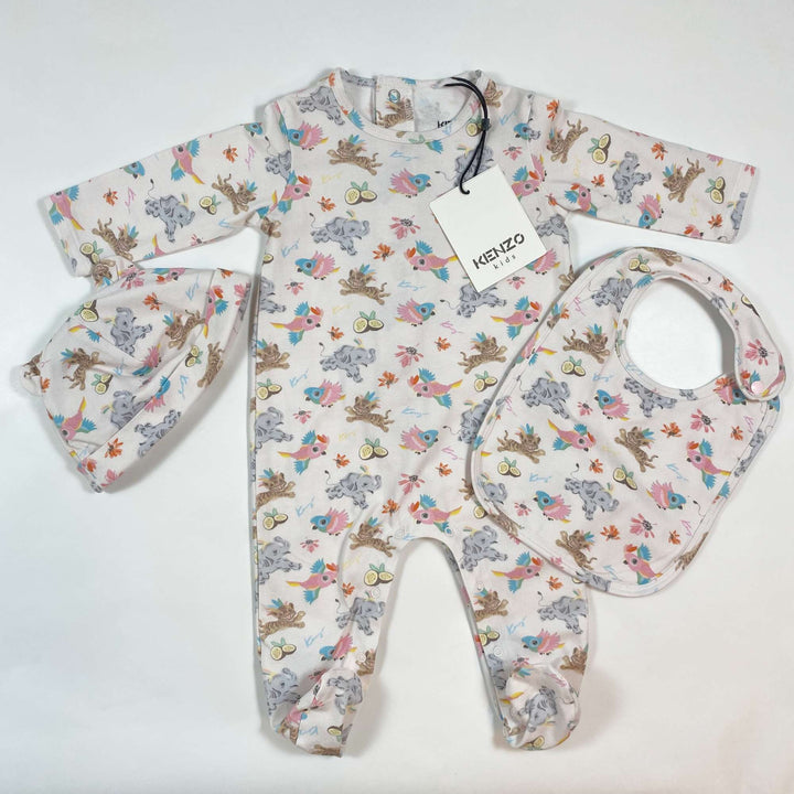 Kenzo soft pink animal print baby set Second Season 6M 1