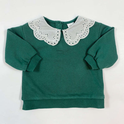 H&M green collar sweatshirt 68 1