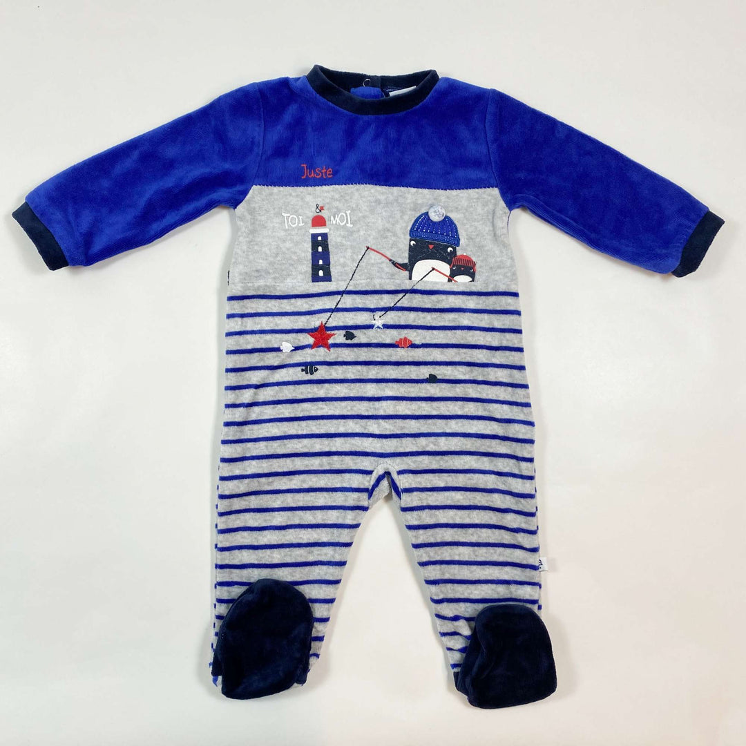 Absorba striped velour pyjamas 9M/71 1