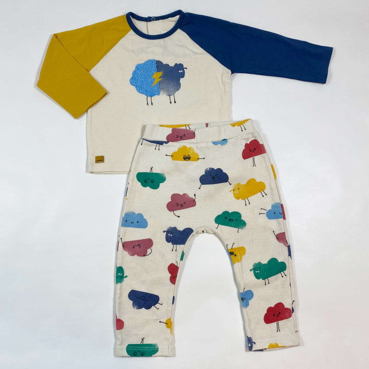 Catimini clouds & sheeps cotton set 12M/74 1