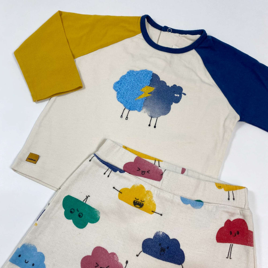 Catimini clouds & sheeps cotton set 12M/74 2