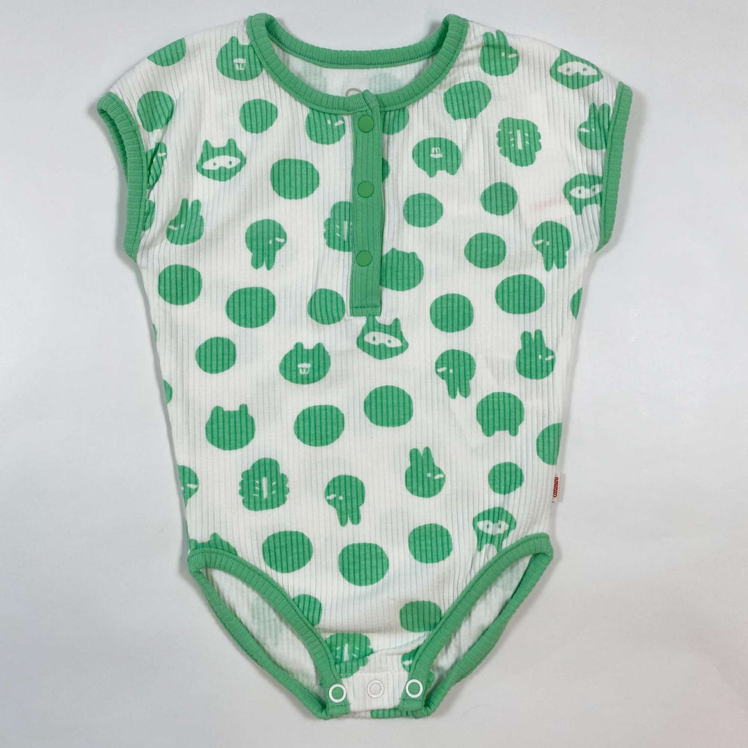 Catimini green print ribbed body Second Season 12M/74 1