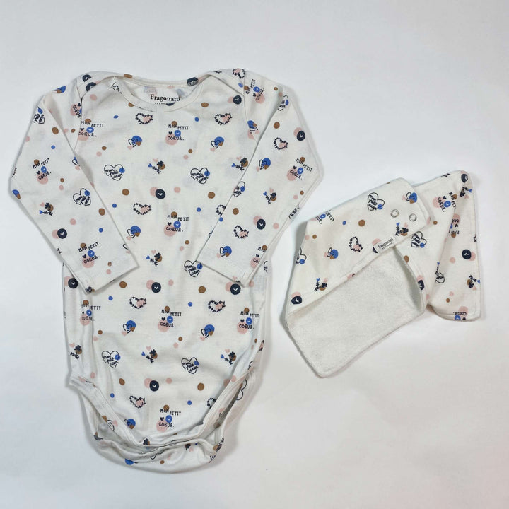 Fragonard petit coeur body & foulard set 18M 1