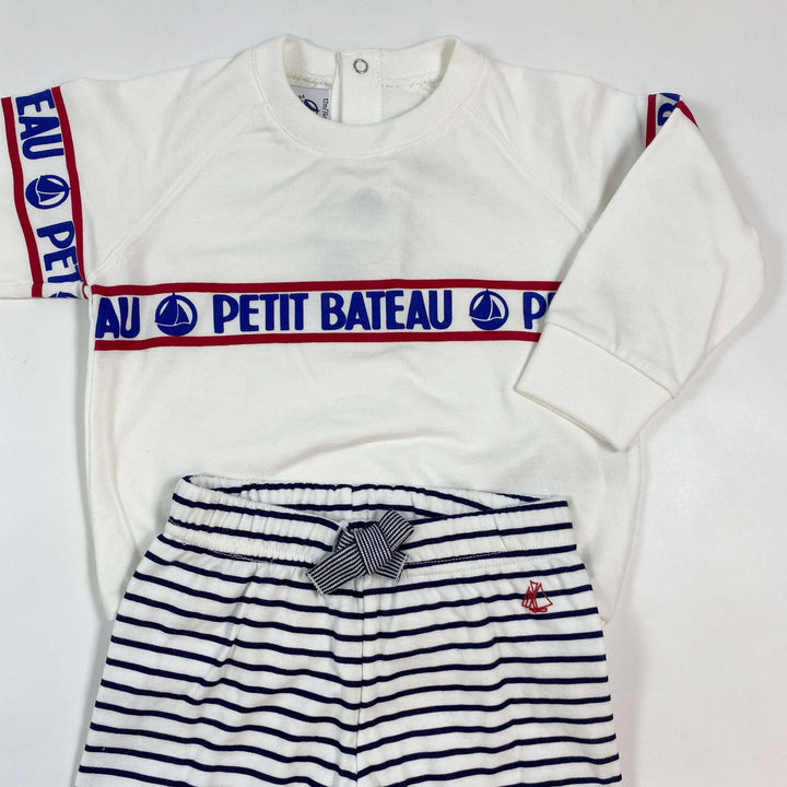 Petit Bateau logo sweatshirt & leggings set Second Season 12M/74 2