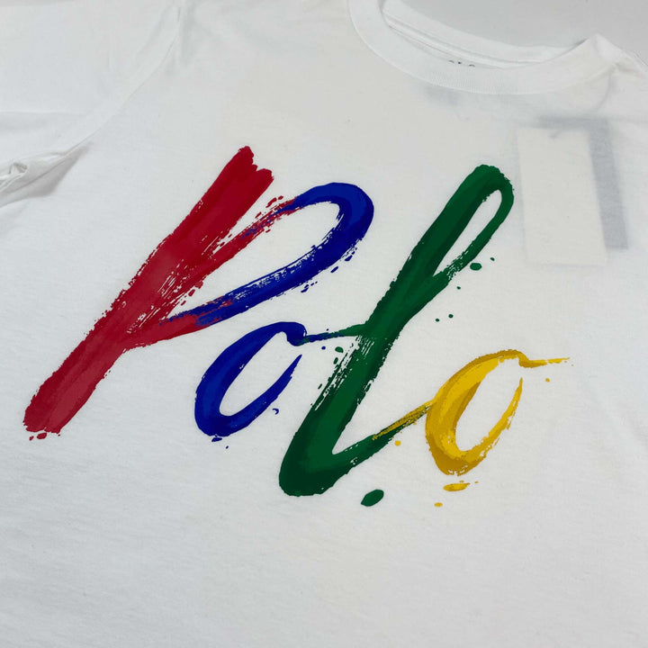 Ralph Lauren white polo print t-shirt Second Season diff. sizes 2