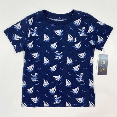 Ralph Lauren navy sail print t-shirt Second Season 2Y 1