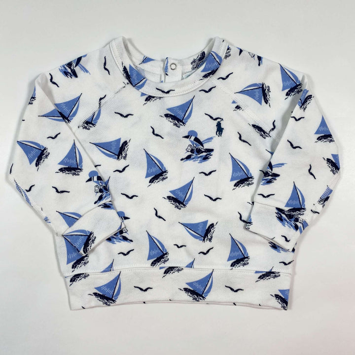 Ralph Lauren sail boat print sweatshirt Second Season 24M 1