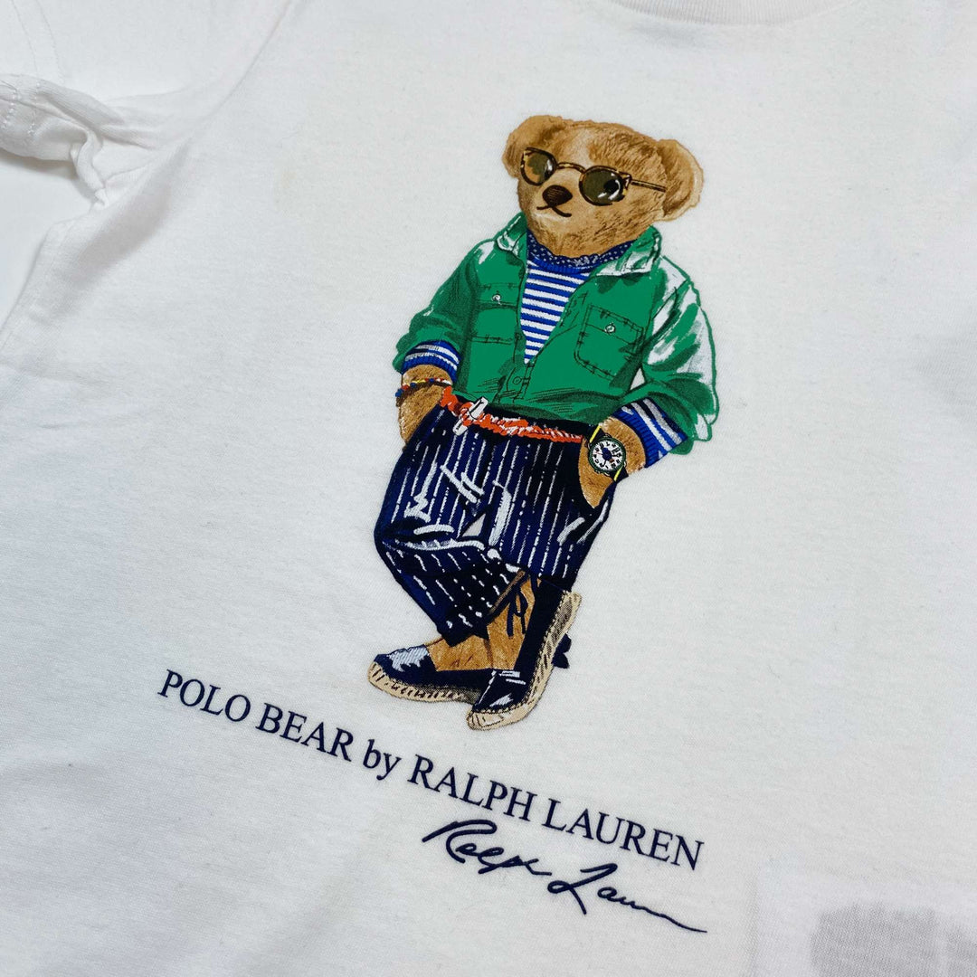 Ralph Lauren white teddy print t-shirt Second Season diff. sizes 2