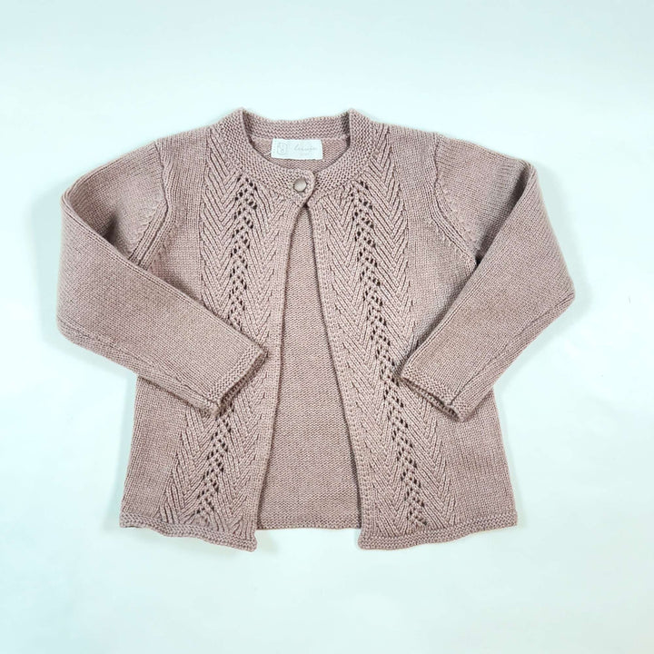 Leevje vintage pink cardigan 98-104 1