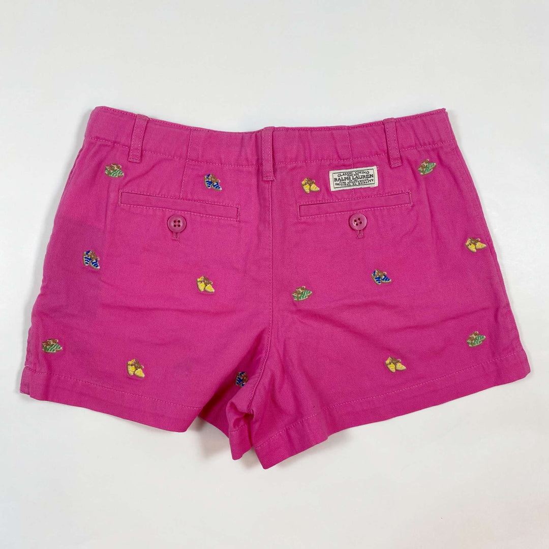 Ralph Lauren pink espadrille embroidered chino shorts Second Season 10Y 3