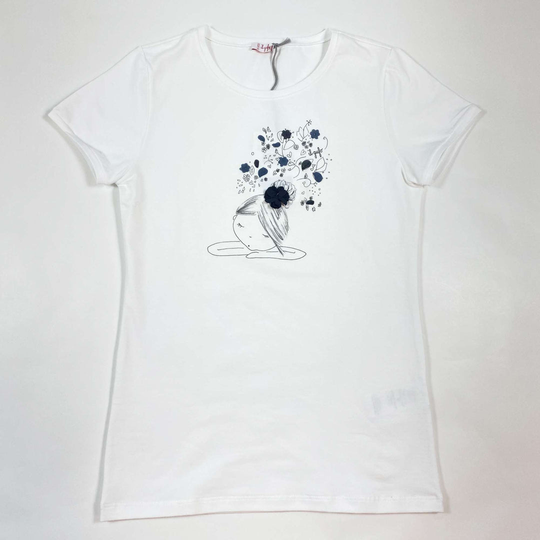 Il Gufo white short-sleeved girl t-shirt Second Season 10Y 1