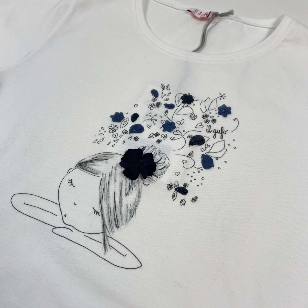 Il Gufo white short-sleeved girl t-shirt Second Season 10Y 2