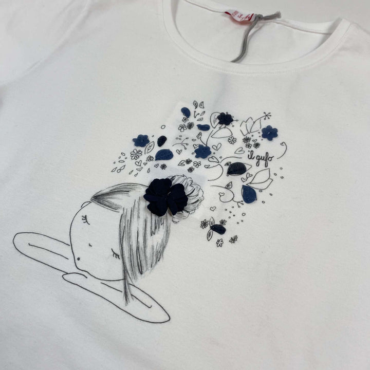Il Gufo white short-sleeved girl t-shirt Second Season 10Y 2