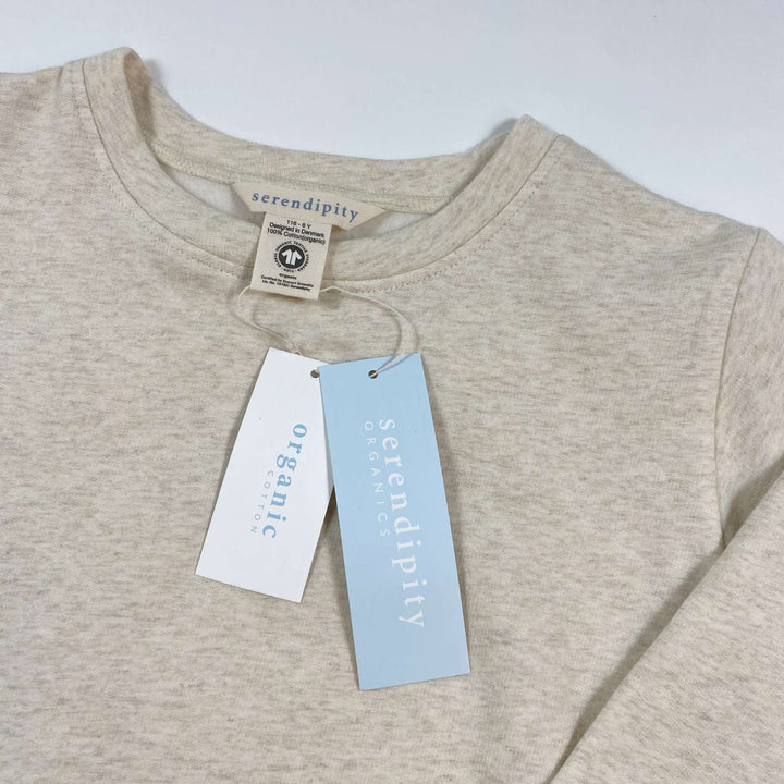 Serendipity Organics beige melange sweatshirt Second Season 116/6Y 2