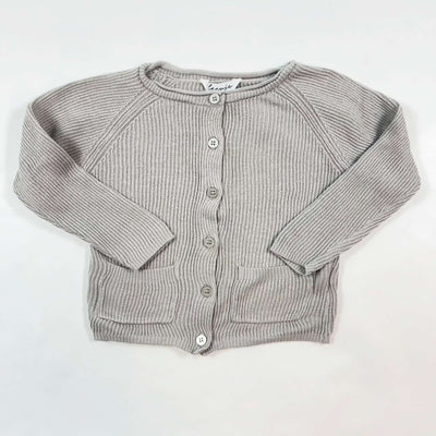 Leevje grey linen/cotton knit cardigan 86-92 1