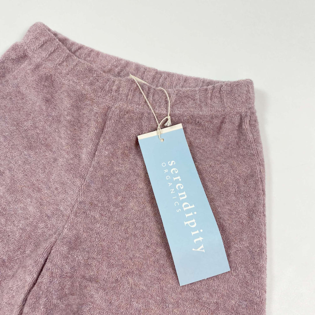 Serendipity Organics purple terry sweatpants Second Season 92/2Y 2