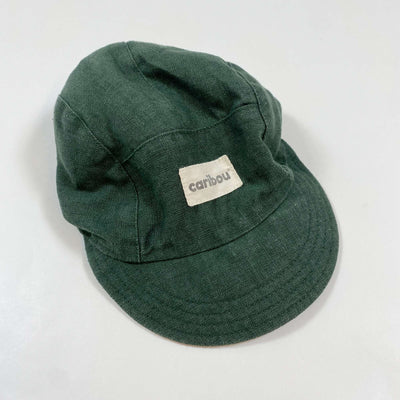 Caribou forest green linen cap Grand/4-6Y 1