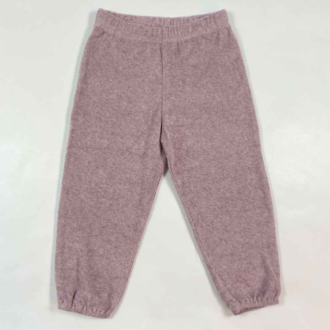 Serendipity Organics purple terry sweatpants Second Season 92/2Y 1