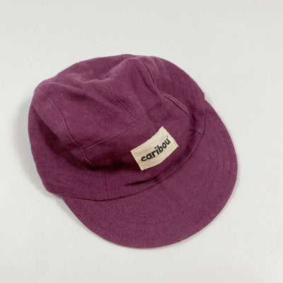 Caribou burgundy linen cap Moyen/4-18M 1