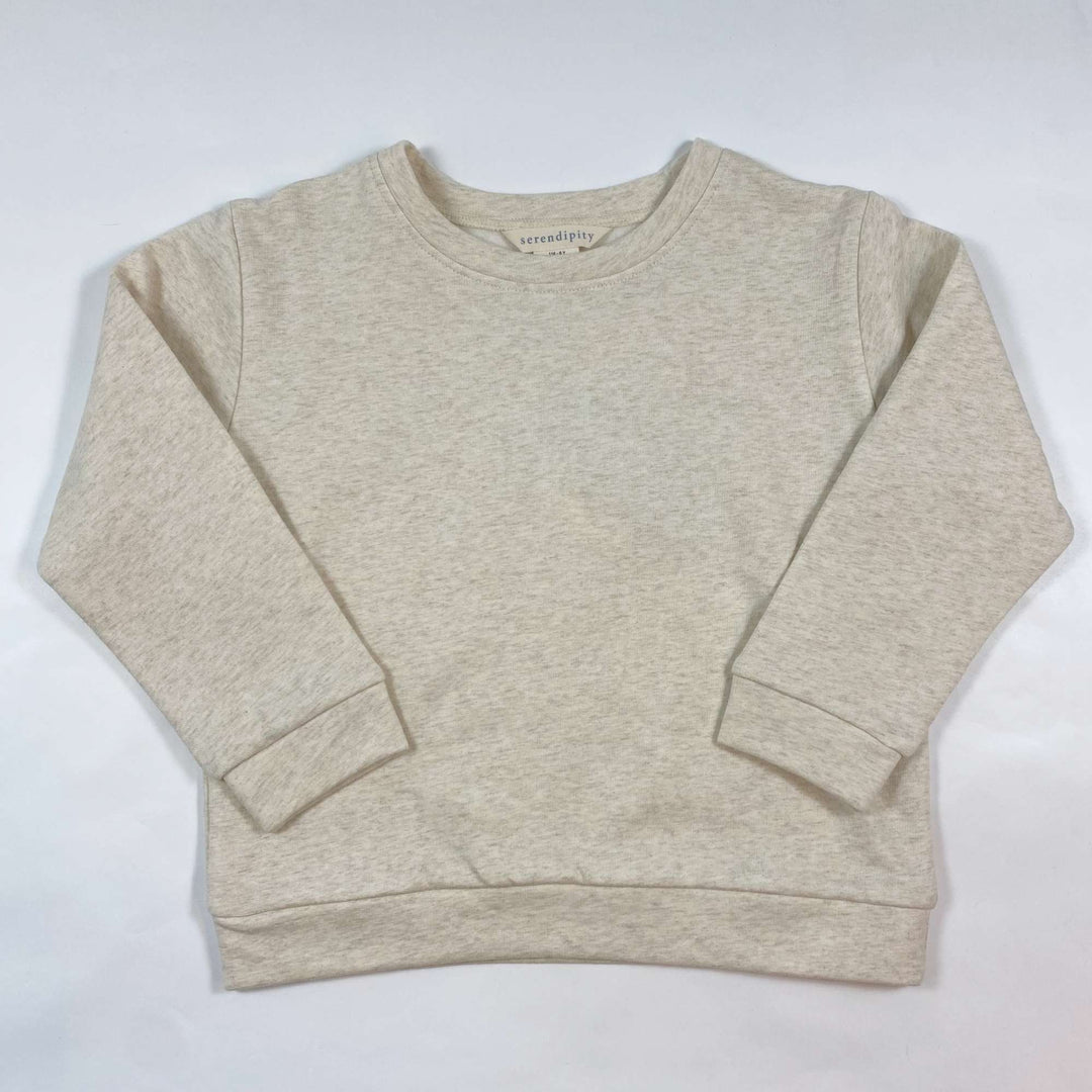 Serendipity Organics beige melange sweatshirt Second Season 116/6Y 1