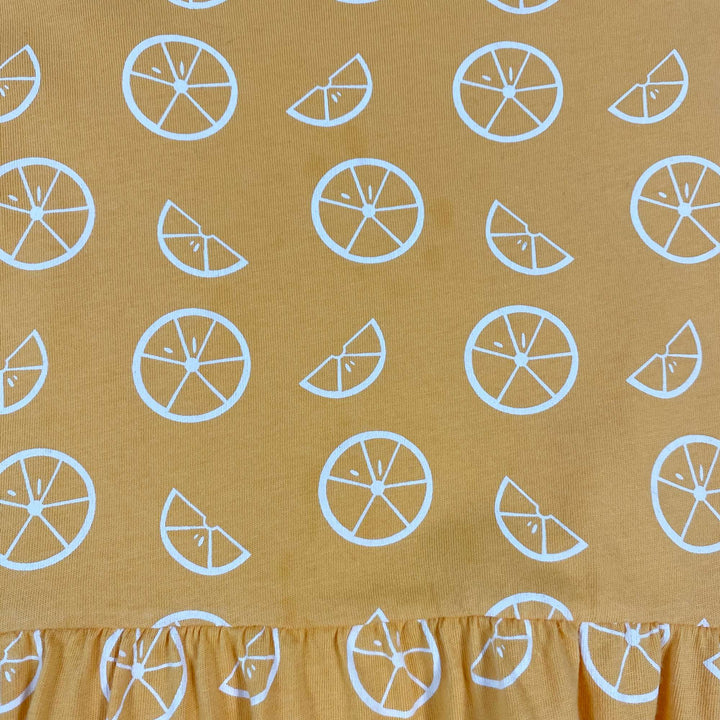 l'Asticot orange citrus print Vivi summer dress 5Y 2