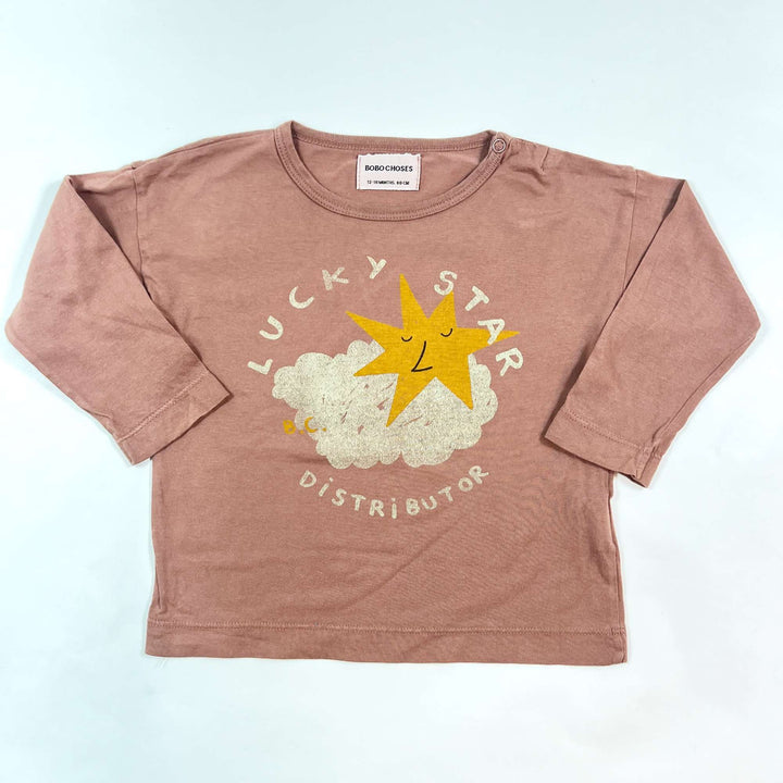 Bobo Choses terracotta Lucky Star Distribuor longsleeve 12-18M/80cm 1