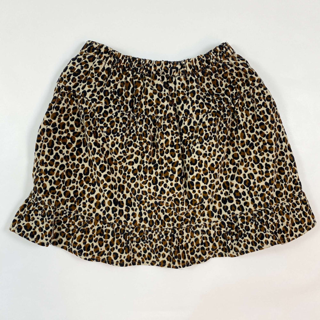 Zara leopard print corduroy skirt 8Y/128 3