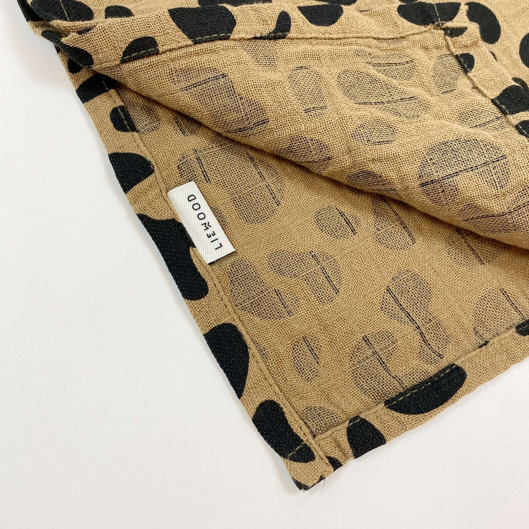 Liewood leopard print organic cotton muslin blanket 65x65cm 2