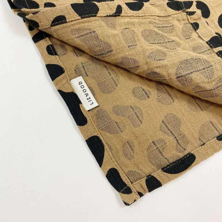 Liewood leopard print organic cotton muslin blanket 65x65cm 2