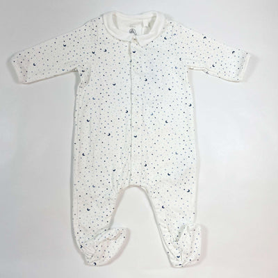 Petit Bateau night sky print organic cotton footed pyjama Second Season 6M/67 1