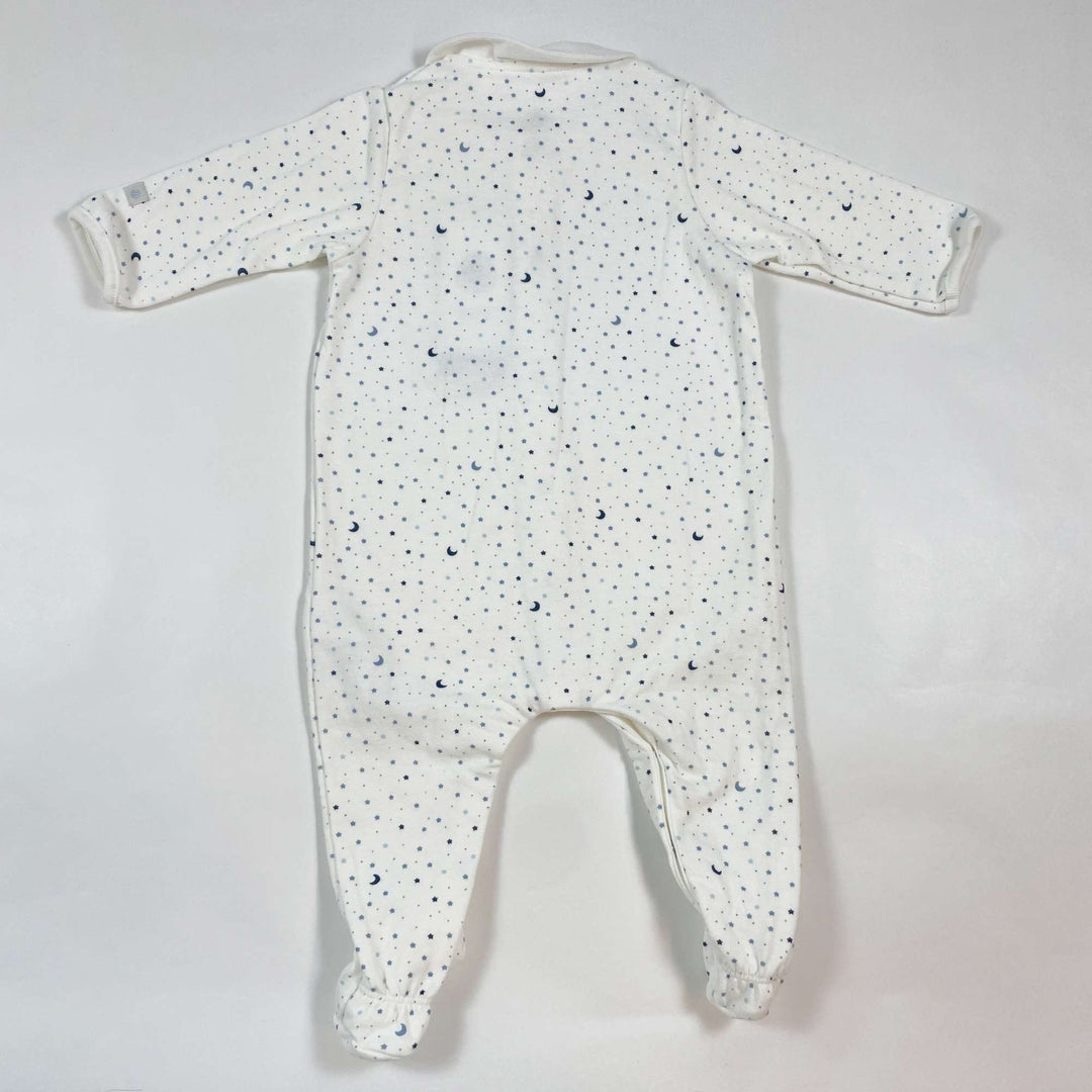 Petit Bateau night sky print organic cotton footed pyjama Second Season 6M/67 2