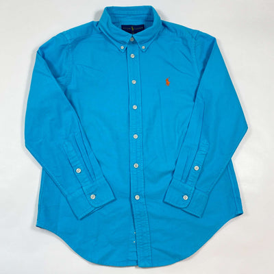 Ralph Lauren turquoise button down shirt Second Season 10-12Y 1