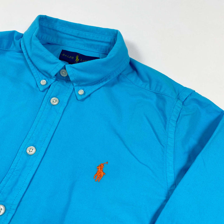 Ralph Lauren turquoise button down shirt Second Season 10-12Y 2