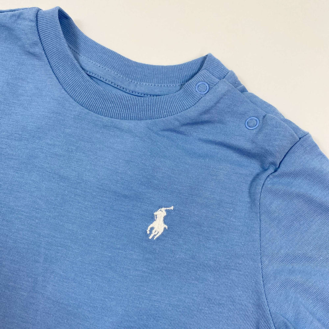 Ralph Lauren sky blue long-sleeved t-shirt Second Season 9M 2