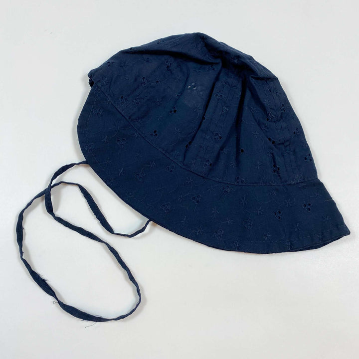 Catya navy embroidered sun hat Second Season 52 1