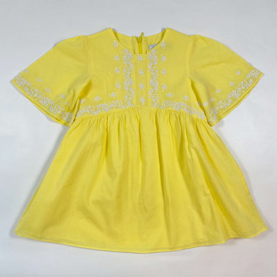 Tartine et Chocolat yellow embroidered summer tunic dress 3Y 1