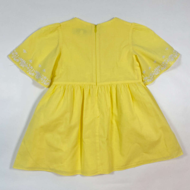 Tartine et Chocolat yellow embroidered summer tunic dress 3Y 3