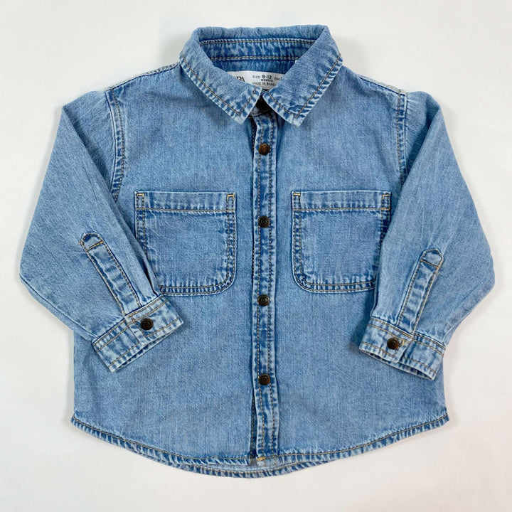 Zara denim shirt 9-12M/80 1