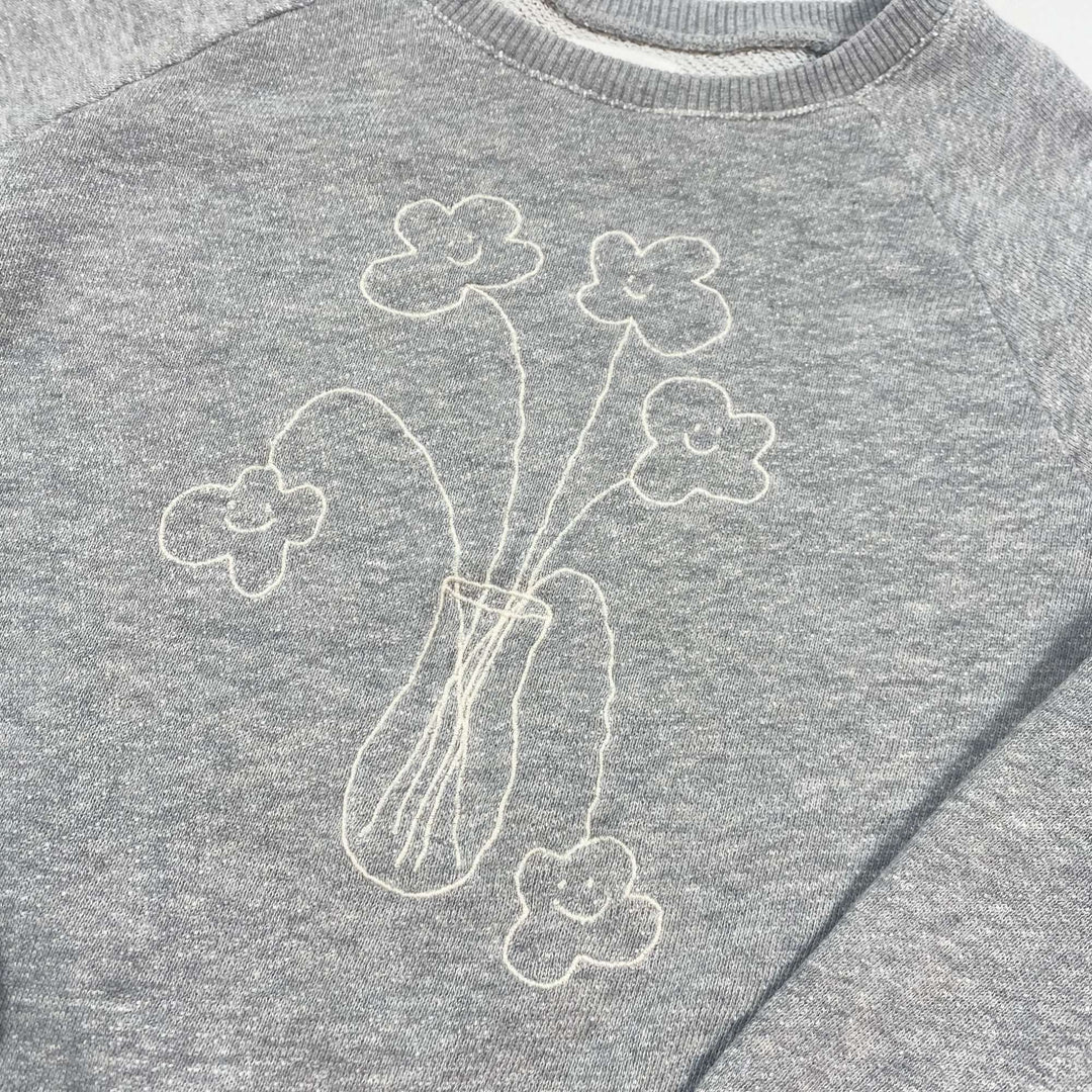 Filou & Friends flowers sweatshirt 7Y 2