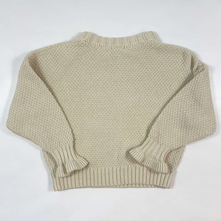 Bellerose cream structure knit sweater 6Y 3