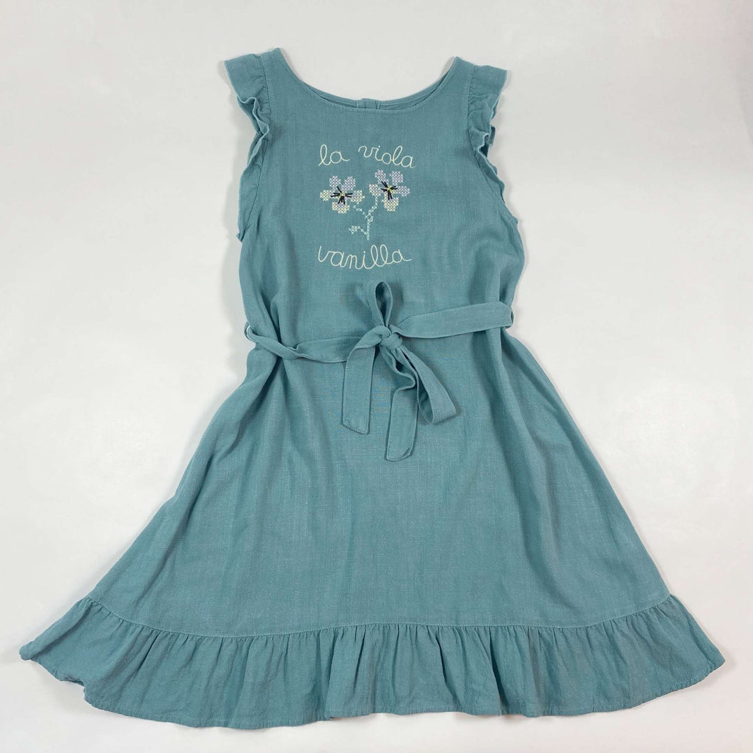 Filou & Friends La Viola Vanilla linen blend dress 7Y 1